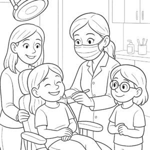 encimesék fogorvos színező