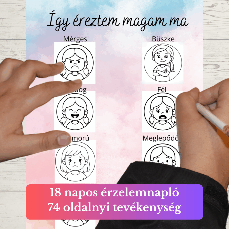 🧡 Érzel-mesék – 18 napos érzelemnapló gyerekeknek