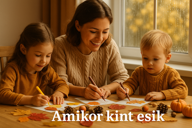 őszi kreatívkodás gyerekekkel