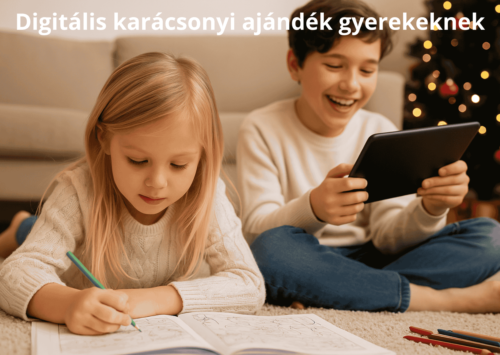 digitális karácsonyi ajándék gyerekeknek
