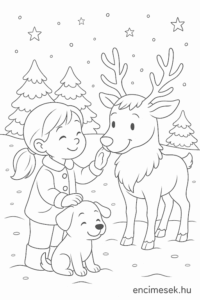mikulás rénszarvas encimesék