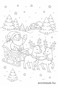mikulás szán encimesék