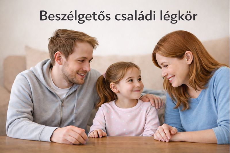 beszélgetős családi légkör