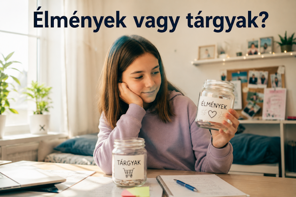 Élmények vagy tárgyak? – A kiskamaszkori pénzügyi nevelés és az értékrend alakítása 1 élmények vagy tárgyak pénzkezelés
